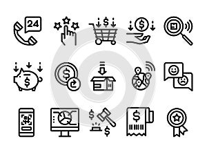 Minimal Style E-commerce Icons