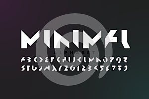 Minimal style font design