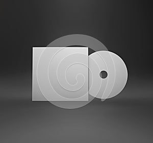 CD album mock up in a gradient backdrop.