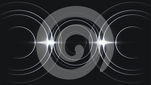 Minimal three cycles sound wave photo