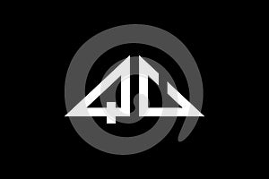 Minimal Triangle Initial Letters QU Logo