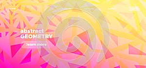 Minimal Triangular Background. Digital Polygon