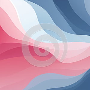 Minimal Vector Abstract Pink And Blue Wave Wallpaper