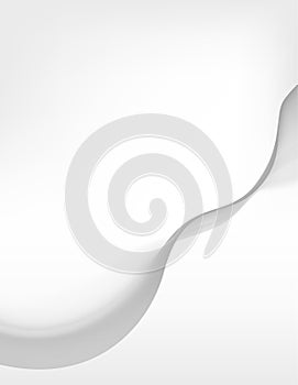 Minimal vertical white background with simple light gray wave