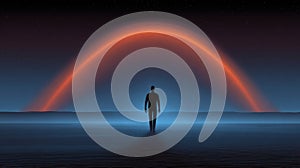 A minimal visual depiction of defining and maintaining strong emotional boundaries.