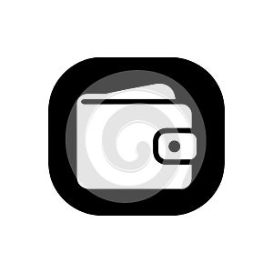 Minimal Wallet Icon Illustration for Finance and Payment Concept
