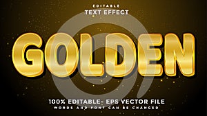 Minimal Word Golden Editable Text Effect Design Template, Effect Saved In Graphic Style