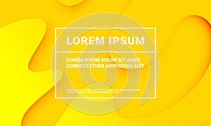 Minimal yellow background presentation backdrop template. Vector abstract yellow color with soft fluid gradient pattern