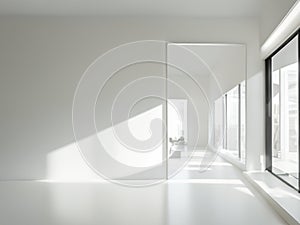 Minimalism and white space. Clean with simple layout and natural light