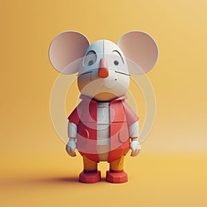 Minimalist 3d Mouse Character For Little Tinkerer