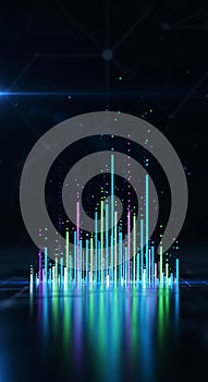 Minimalist Abstract Data Visualization Background