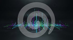 Minimalist Abstract Data Visualization Background