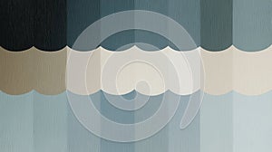 Abstract Scalloped Pattern with Gradient Shades