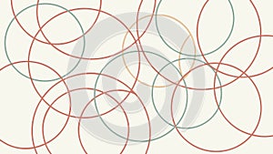 Minimalist Abstract Interlocking Rings Pattern Design, vector design Generative AI
