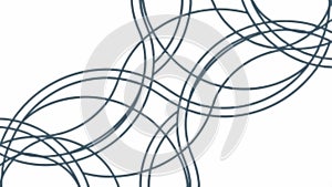 Minimalist abstract pattern of overlapping curved lines, vector design Generative AI