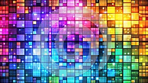 A Minimalist Abstract Screensaver Design Featuring a LowContrast Rectangular Grid Pattern Ideal for Modern Desktop