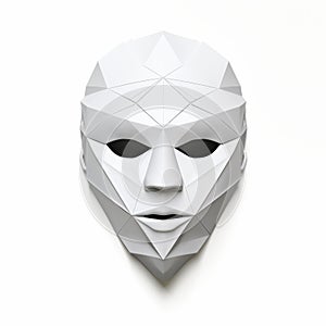 Minimalist Afrofuturism: 3d Origami Mask By Post Malone