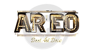 Minimalist Art Deco AR EO Title Design for Elegant Graphics, vector design Generative AI