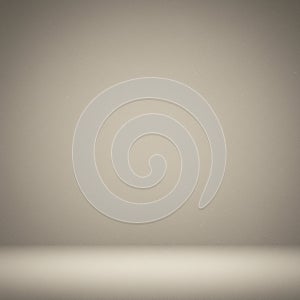 A minimalist background featuring a smooth gradient from beige to light brown. The