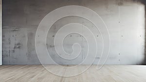 Minimalist Ballet Academia: 3d Rendering Of Empty Room With Concrete Wall