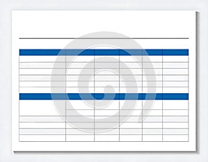 Minimalist Billing Statement or Invoice Template Design on Paper