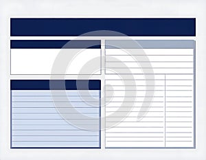 Minimalist Billing Statement or Invoice Template Design on Paper