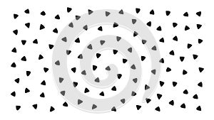 Minimalist Black Triangle Array Abstract Seamless Pattern, vector design Generative AI