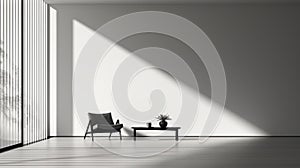 Minimalist Black And White Interior Photography For Serenity And Tranquility