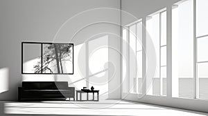 Minimalist Black And White Interior Photography For Tranquil Spaces