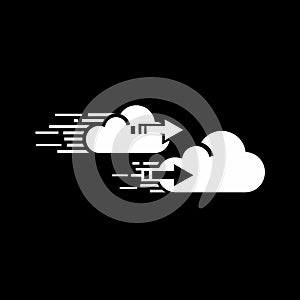 Cloud Data Transfer and Synchronization Icon