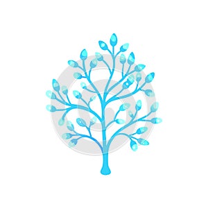 Bare Tree Silhouette Vector Illustration: Branches, Trunk, Nature, and Design Element