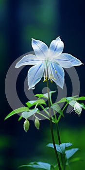 Minimalist Blue Columbine Mobile Wallpaper For Sensational And Samsung Tu8000