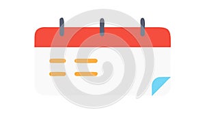 Minimalist Calendar Vector Icon for Scheduling and Appointments, vector design Generative AI