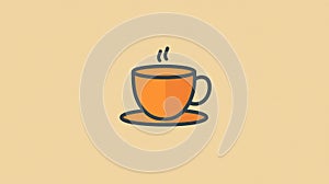 Minimalist Coffee Cup Icon