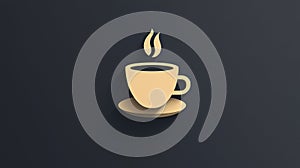 Minimalist Coffee Cup Icon