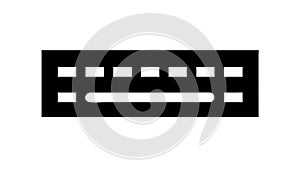 Minimalist Computer Keyboard Icon, vector design Generative AI