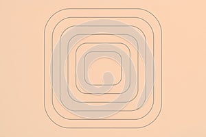 Minimalist Concentric Rounded Squares Pattern