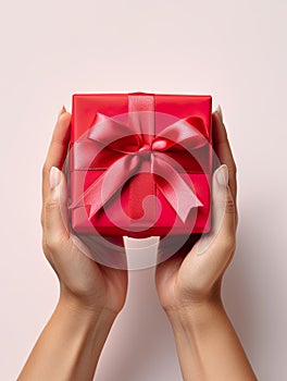 Minimalist concept captures the essence of gift-giving with elegance and simplicity.