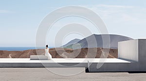 Minimalist Concrete Platform With Liu Wen On Mount Etna Coastline