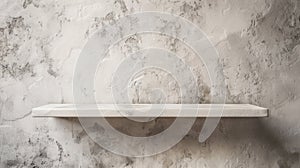 The empty concrete shelf.AI generated image