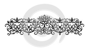 Minimalist Decorative Border Vector Pattern for Subtle Design Accents, vector design Generative AI