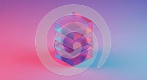 A minimalist desktop flip notepad featuring white lined paper set on a triangular