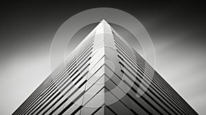 Minimalist details of monochrome abstract architecture