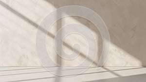 Minimalist Diagonal Light and Shadow Pattern on Neutral Background