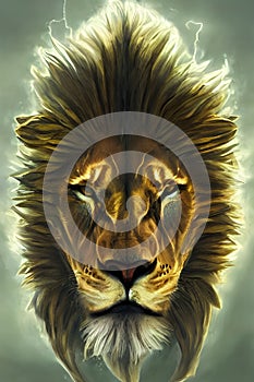 Lionheart\'s Legacy: Digital Lion Art Collection photo