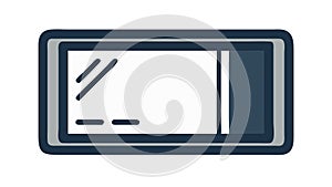 Minimalist Digital Screen, Clean Display Modern Interface, vector design Generative AI