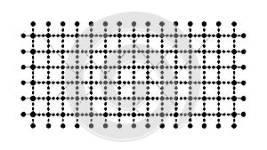 Minimalist Dot Grid Pattern, Seamless Texture Background, vector design Generative AI