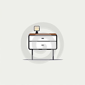 Minimalist Drawer And Lamp Logo Design