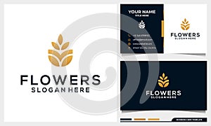 Minimalist elegant flower rose, luxury beauty salon, fashion, skincare, cosmetic, yoga and spa products logo design template