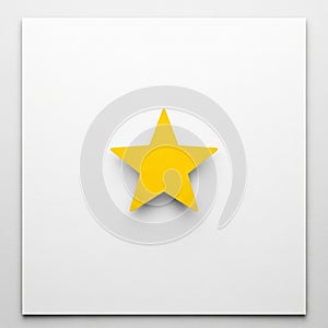 And minimalist emphasizing the contrast between the bright yellow and